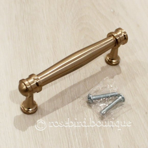 10 Liberty Charmaine 3-3/4 inch (96 mm) Center-to-Center Champagne Bronze Pulls - Picture 4 of 5